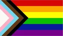 LGBTQI+ progress pride flag